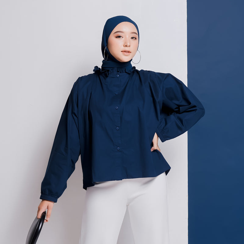Nukita Shirt (Kemeja Polos) Navy