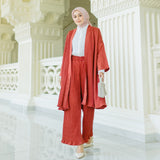 Zakia Pleats Set Maroon Size L