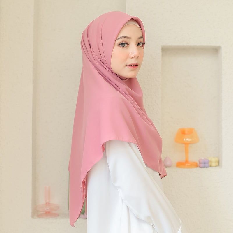 Detaa Square Syari (Hijab Segiempat Syari) Rose