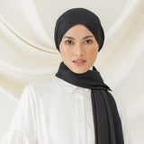 Rayya Silk Lasercut Black (Pashmina Silk)