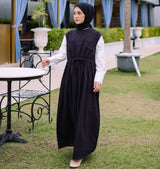 Zalina Dress Black (Overall Cotton Linen)