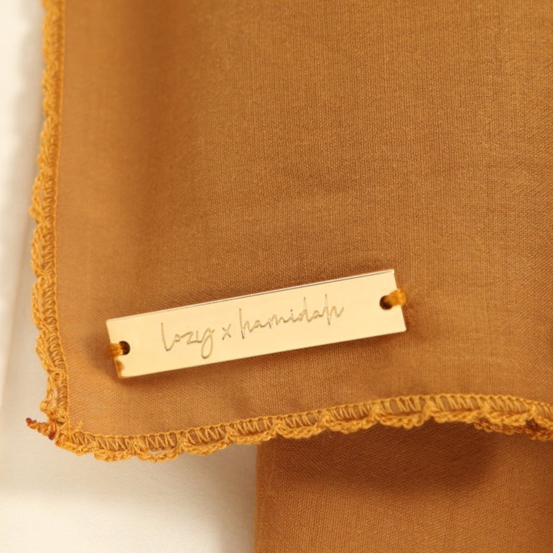 Embroidery Signature Shawl Harvest Gold