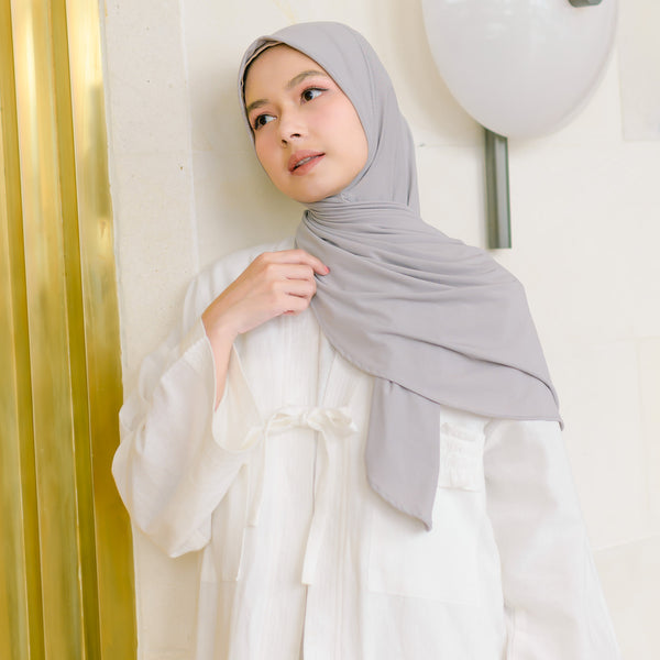 Renee Instant Shawl Grey Griss