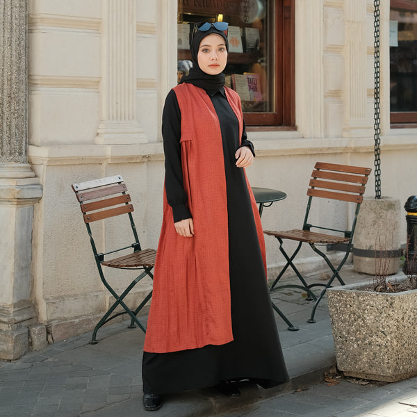 Sahara Dress Set (Gamis Syari Wanita) Black Rush Size L