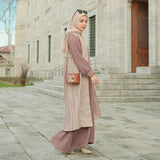 Sahara Dress Set (Gamis Syari Wanita) Brown Muffin Size M