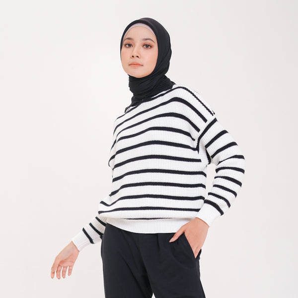 Leezy Striped Knitwear Black