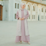 Sahara Dress Set (Gamis Syari Wanita) Tea Rose Size M