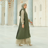 Sahara Dress Set (Gamis Syari Wanita) Matcha Forest Size M