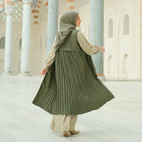 Sahara Dress Set (Gamis Syari Wanita) Matcha Forest Size M