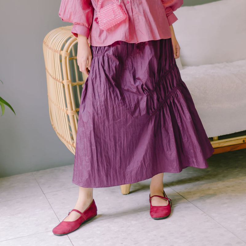 Phara Skirt Purple Wine