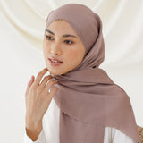 Rayya Silk Lasercut Soft Dusty Purple (Pashmina Silk)