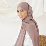 Rayya Silk Lasercut Soft Dusty Purple (Pashmina Silk)