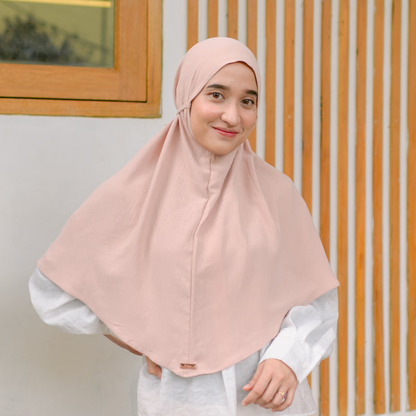 Biyya Instan (Bergo Crinkle) Soft Pink