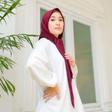 Geya Pleats Square (Segiempat Plisket) Burgundy