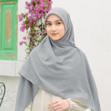 Mima Square Syari (Hijab Segiempat Syari) Light Stone Grey
