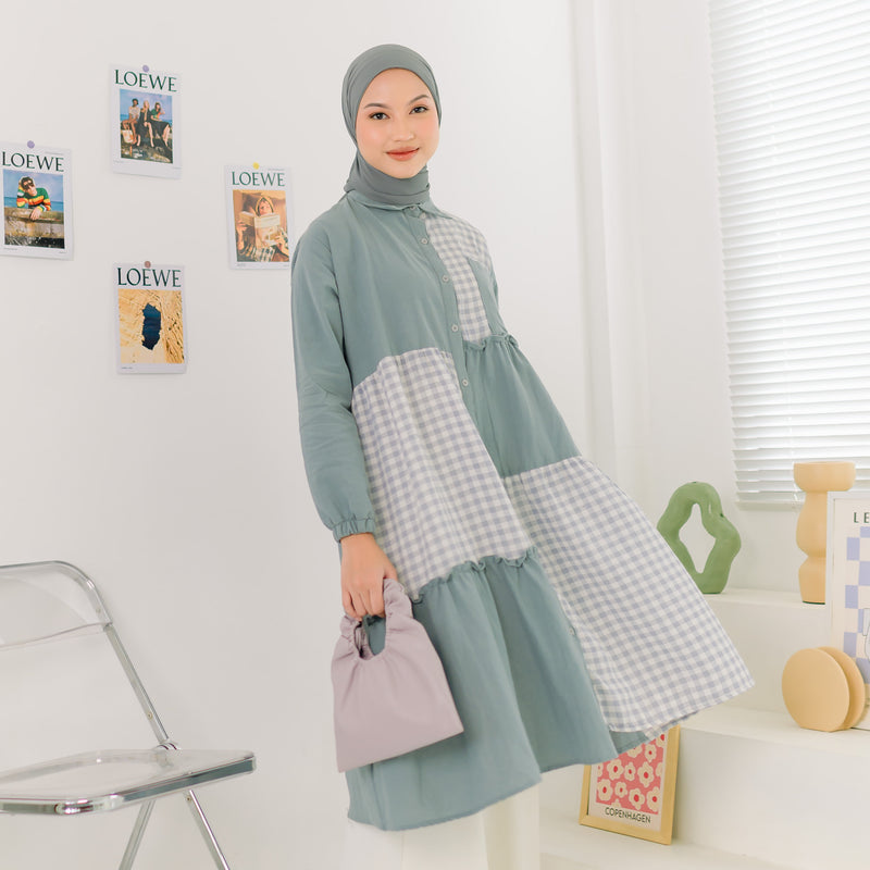 Palma Tunik Blue Grey